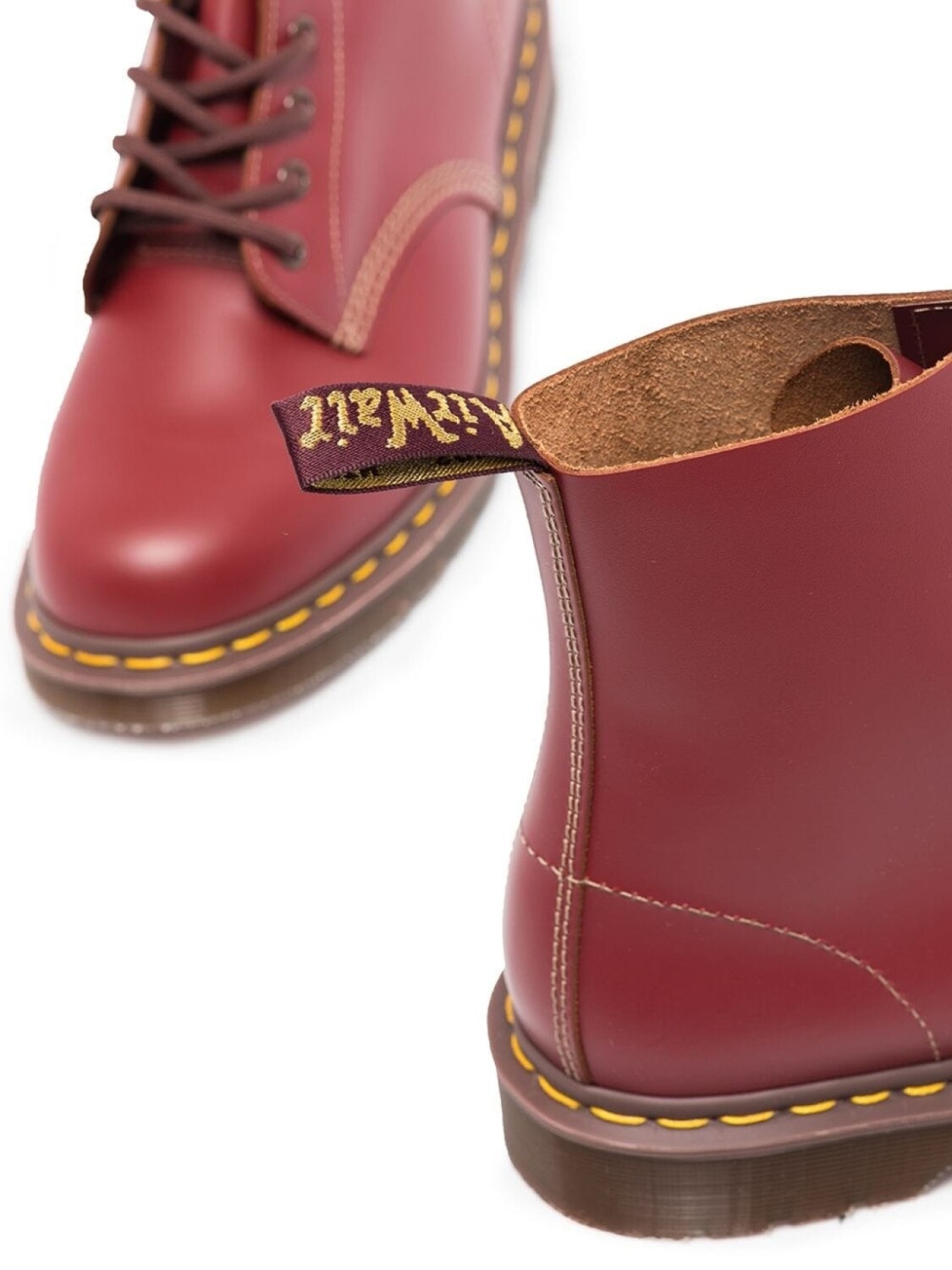Мужские ботинки Dr. Martens из матовой кожи, красный — фото 4