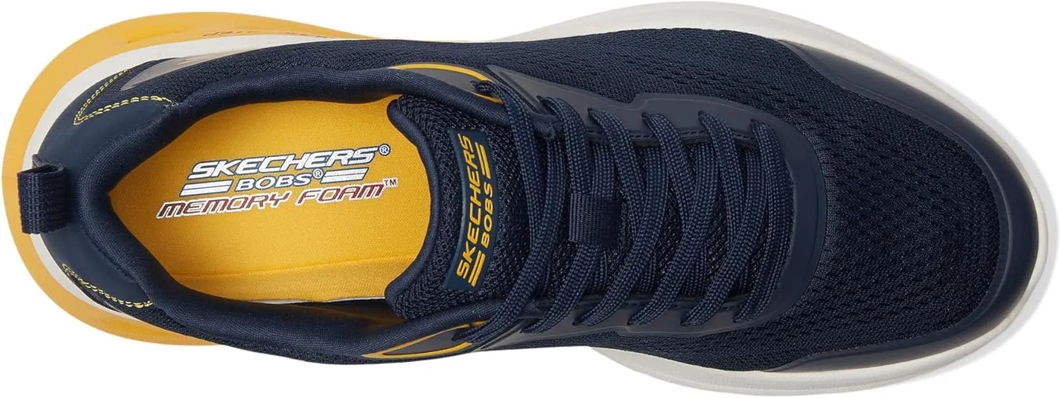 Мужские кроссовки Skechers Bobs Glide Step Arc Waves 2.0-Class Rank, темно-синий — фото 3