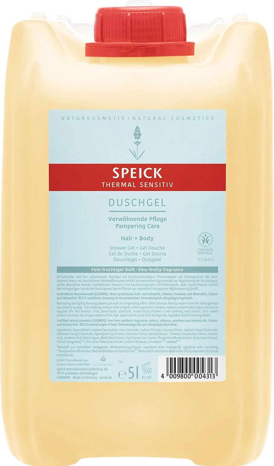 Гель для душа Speick Thermal Sensitive в канистре, 5 л ‎Speick