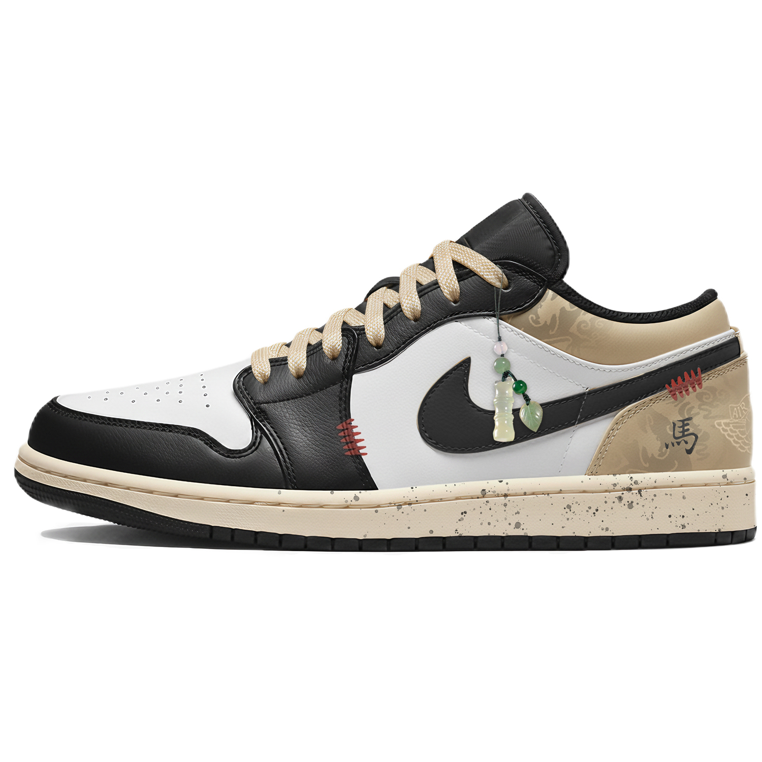 

Кроссовки Air 1 LOW Third Lab, Год Лошади, Ю Ма Тянь Фу, износостойкие низкие винтажные баскетбольные кроссовки Jordan, черный