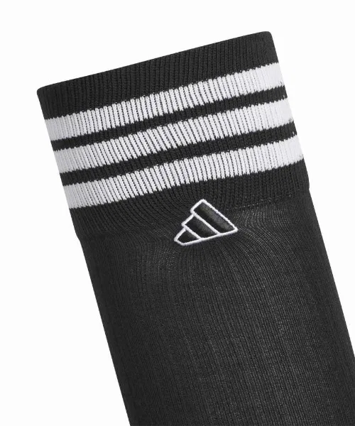 Носки высокие adidas с тремя полосками, хлопковые, белые с чёрным — фото 4