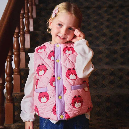 Детский жилет Minidough Smilecat Reversible Fleece Vest