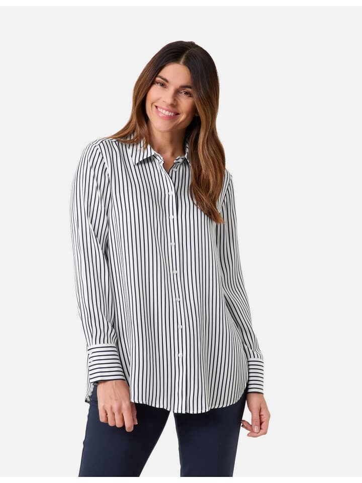 

Блуза Gerry Weber Bluse Langarm, цвет Night Sky/Whis. White Stripes