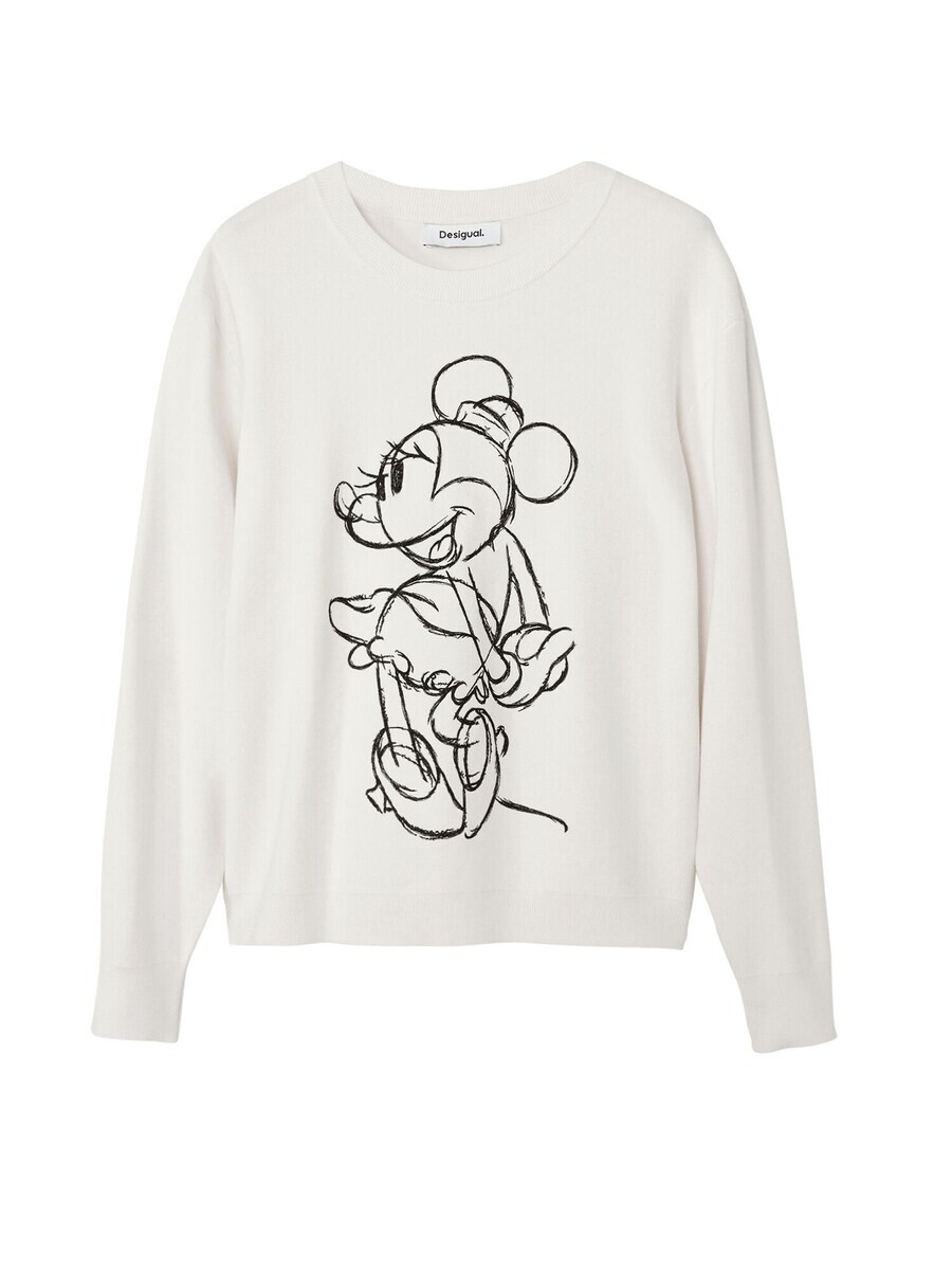 

Свитер Desigual Sweater Minnie Mouse, белый