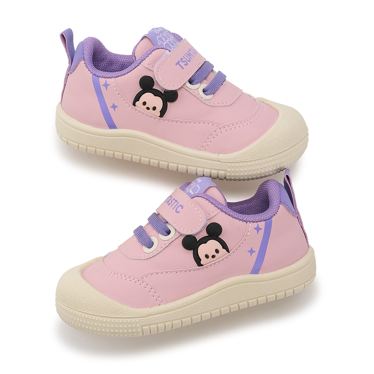 Детские низкие ботинки Pine Synthetic Leather Waterproof Disney, розовый — фото 4