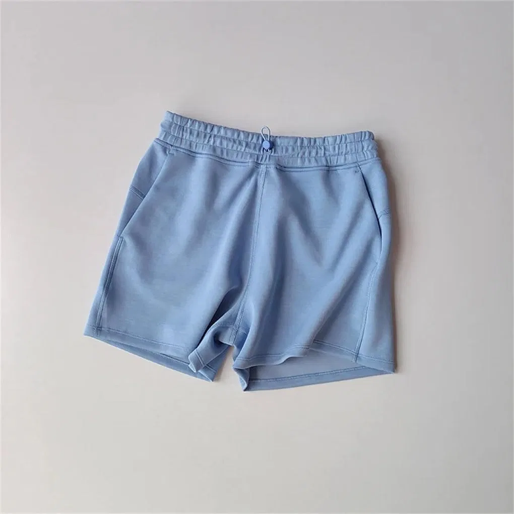 Спортивные шорты с высокой талией, Elastic Waist, коричневый — фото 4