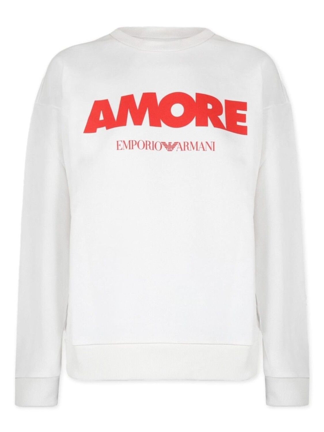 

Emporio Armani Kids толстовка Amore с круглым вырезом, белый