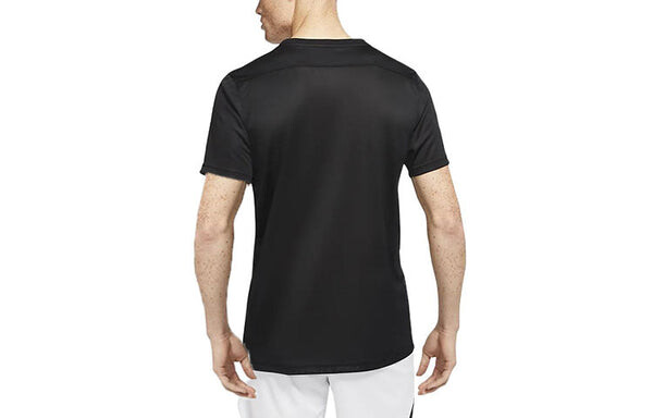 Футболка men's dri-fit logo printing round neck pullover short sleeve us edition black t-shirt Nike, мультиколор — фото 2