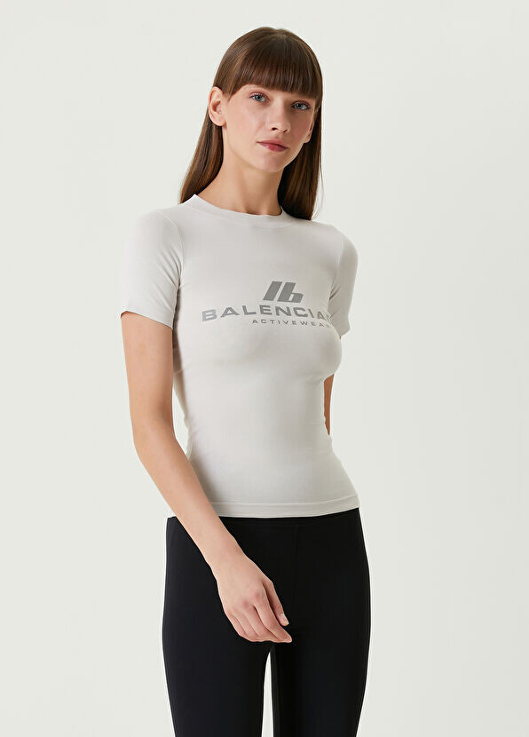 Приталенная футболка Activewear Balenciaga, белый