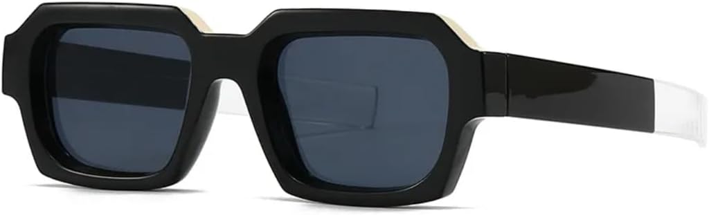 

Классические дизайнерские солнцезащитные очки для женщин и мужчин, роскошные винтажные модные солнцезащитные очки, популярные двухцветные панк-очки для вождения SZVVBKK, Black Black