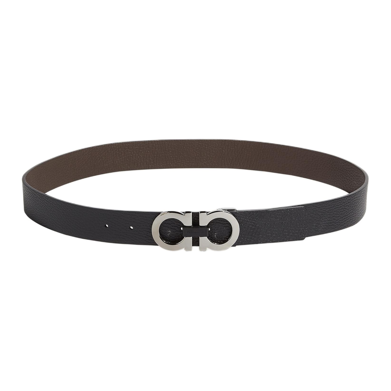 

Ferragamo Кожаный мужской ремень черный, Black