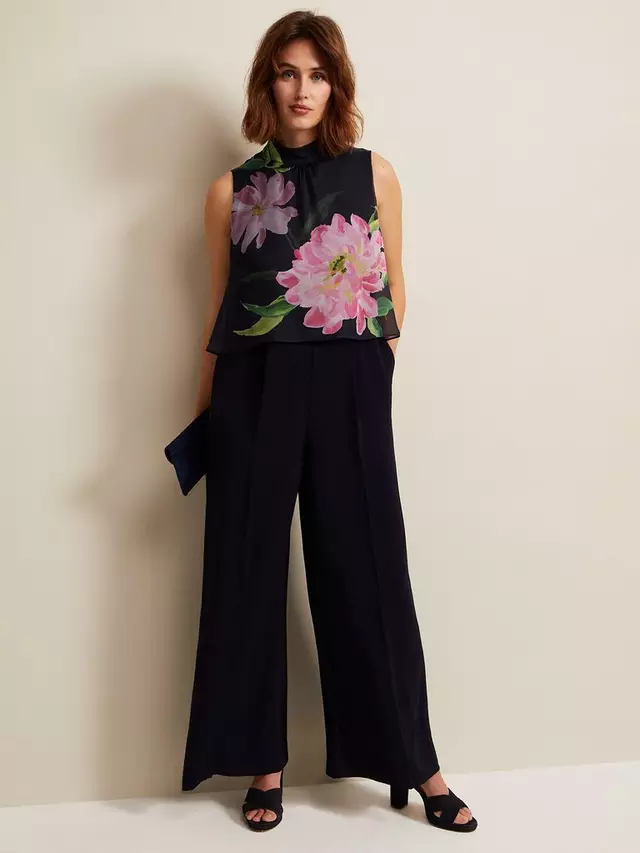 

Комбинезон Phase Eight Agnes Floral Overlay, цвет navy/multi