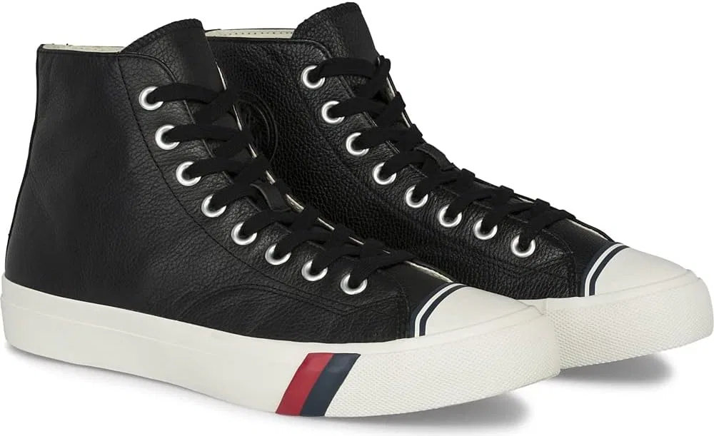 Кожаные кожаные кроссовки PRO-Keds Royal Hi Core, 2-Black — фото 2