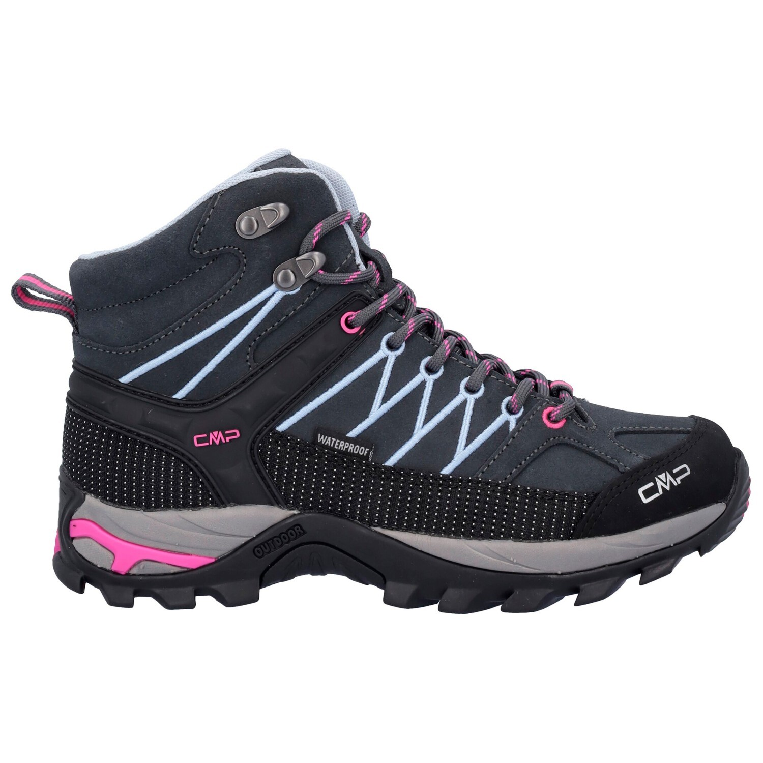 

Походная обувь Cmp Rigel Mid Trekking Shoes Waterproof, цвет Titanio/Skyway