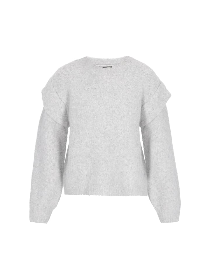 

DreiMaster Женский свитер серого меланжевого цвета