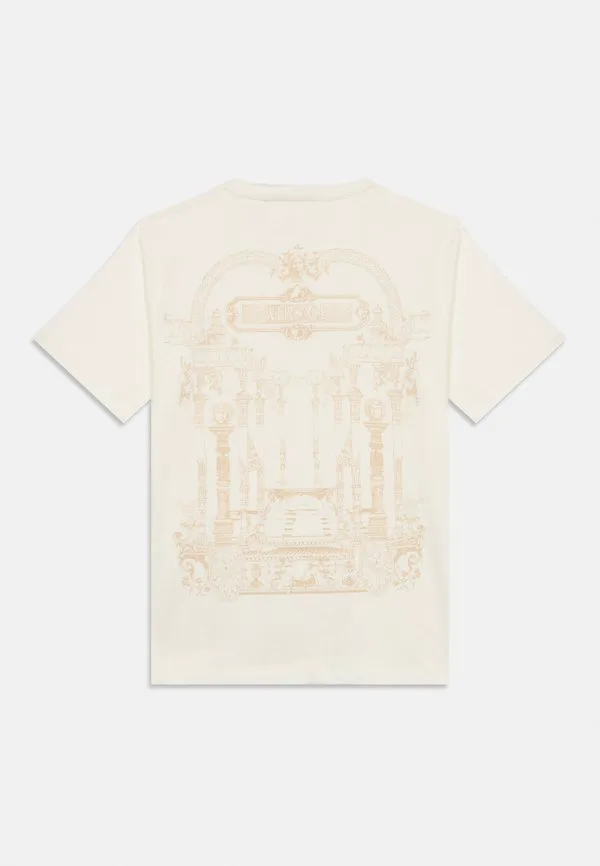 Классическая футболка унисекс с логотипом зала Versace, Bianco — фото 2