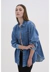 

Блузка на пуговицах MALOMW My Essential Wardrobe, синий