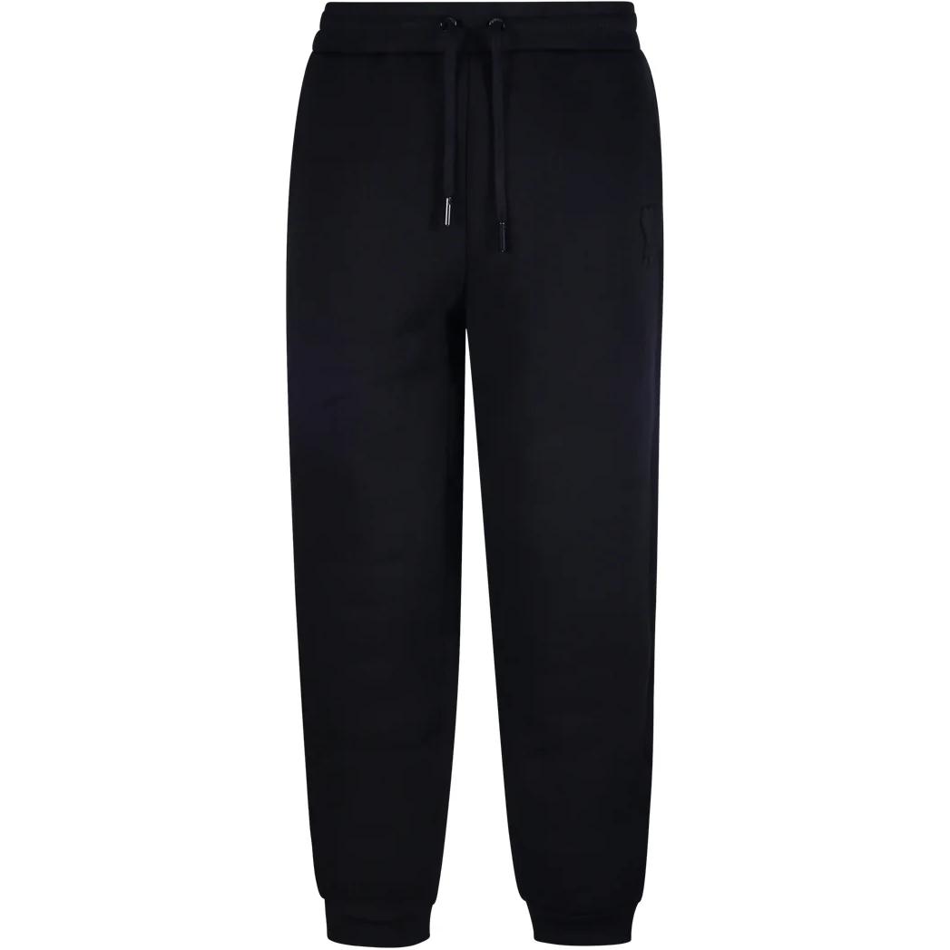 

Футболка Ami Logo Embossed Drawstring Track Pants AMIPARIS, черная