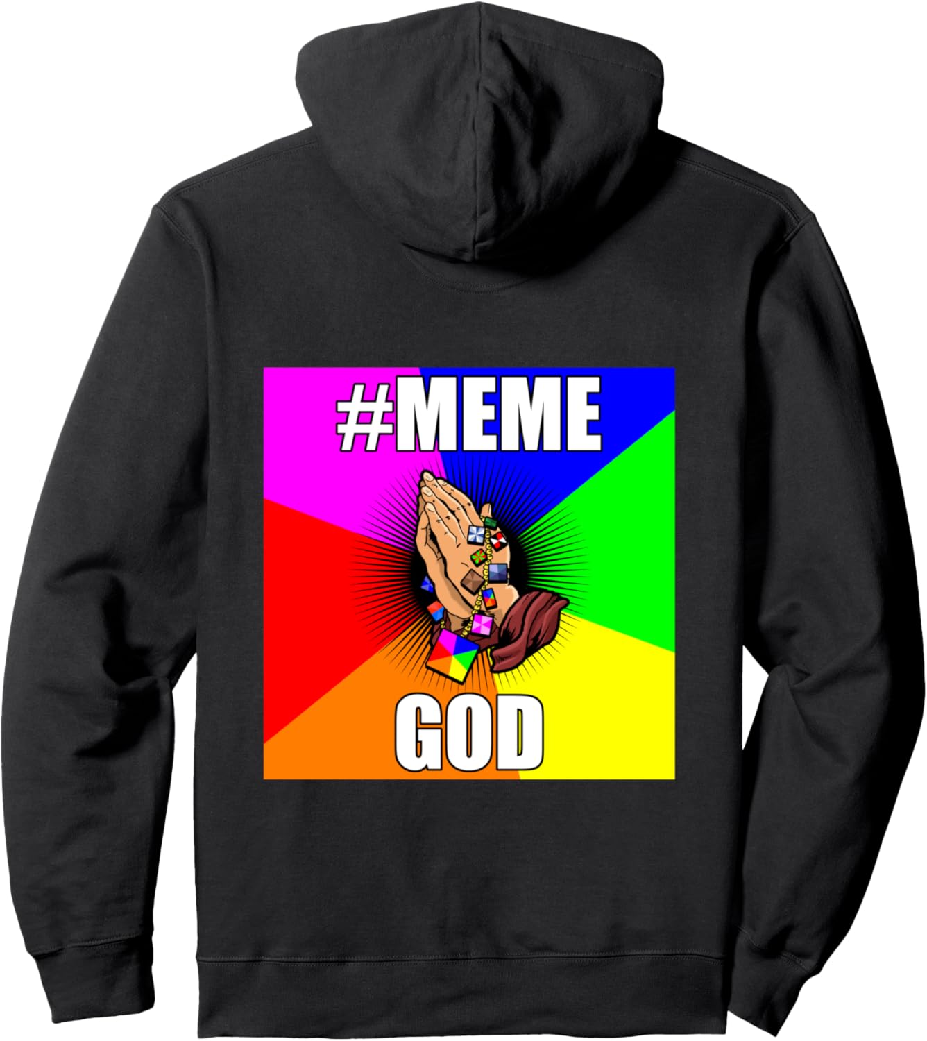 

MEMEGOD Мем Интернет-юмор Смешной Хэштег Худи Memegod Funny Meme Novelty Apparel, черный