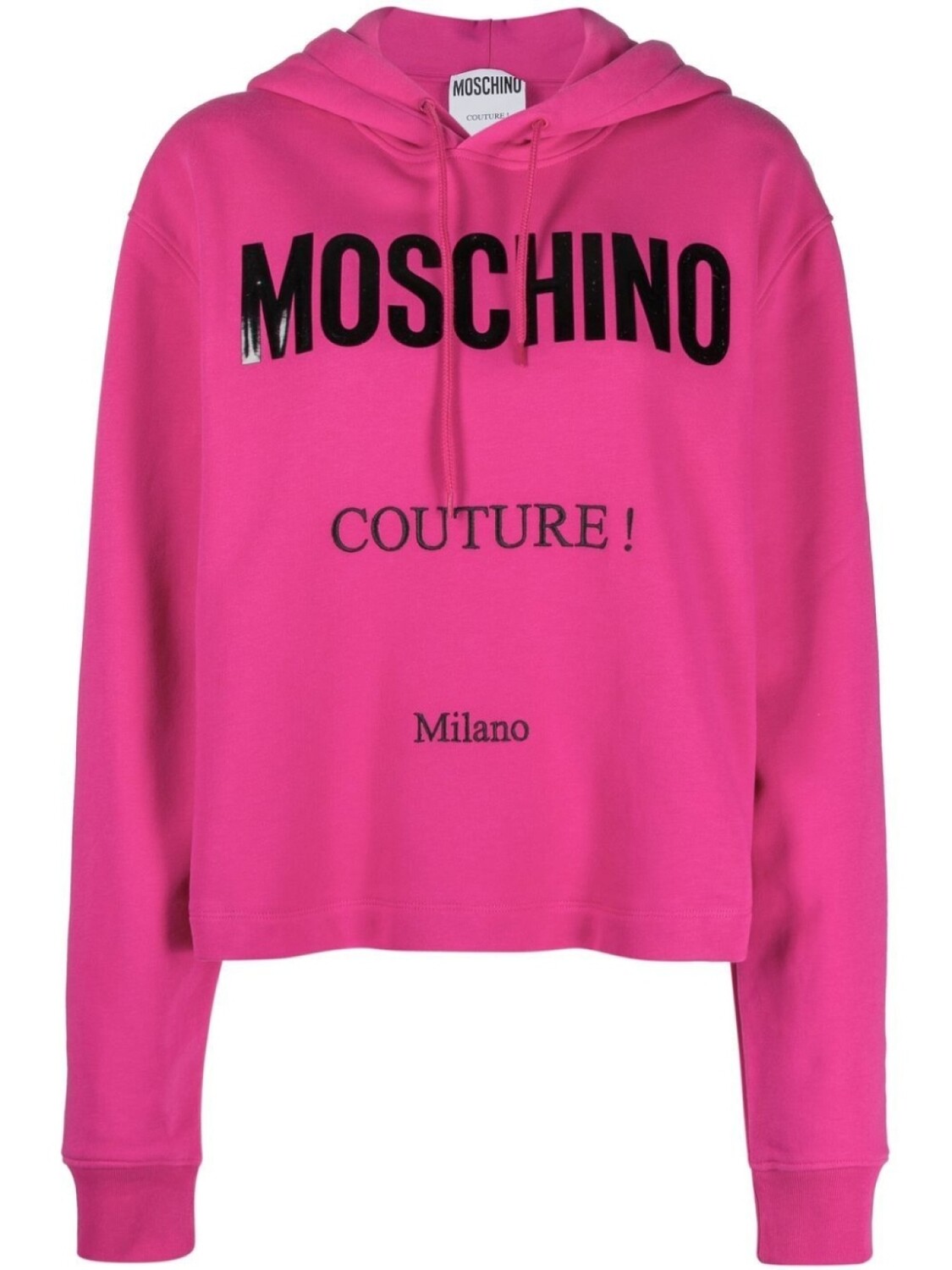 

Moschino укороченное худи с логотипом, розовый