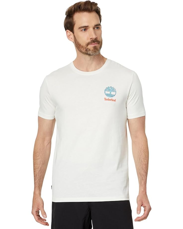 

Футболка Timberland Back Graphic Tee, цвет Vintage White