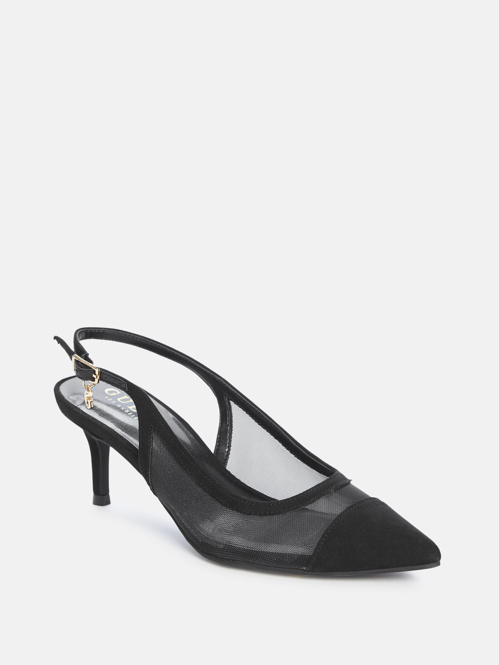 Туфли-каблуки Zoeyy Slingback Kitten Guess Factory, черный