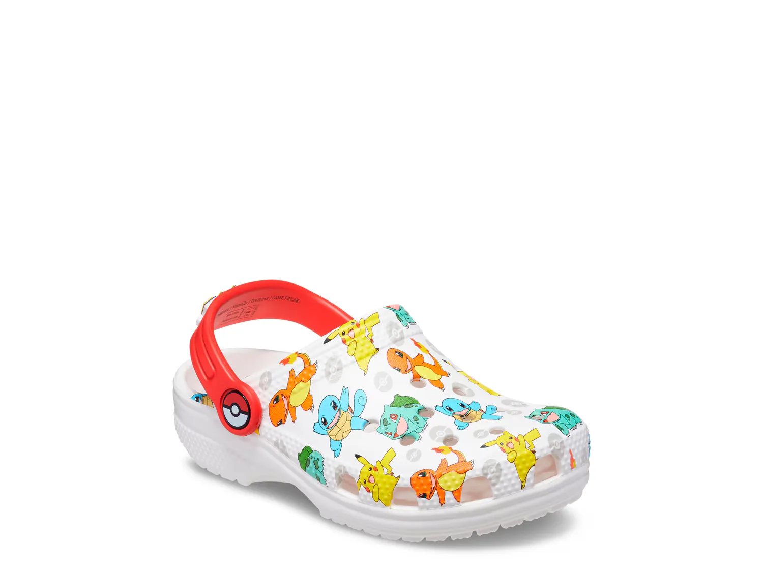 

Сандалии Pokemon Classic Clog Crocs, белый/мультиколор