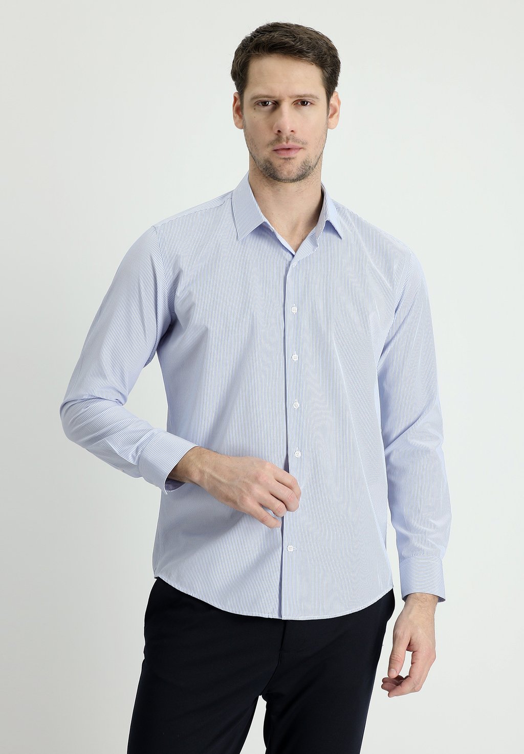 

Элегантная рубашка LONG SLEEVE PATTERNED Kigili, светло-голубой