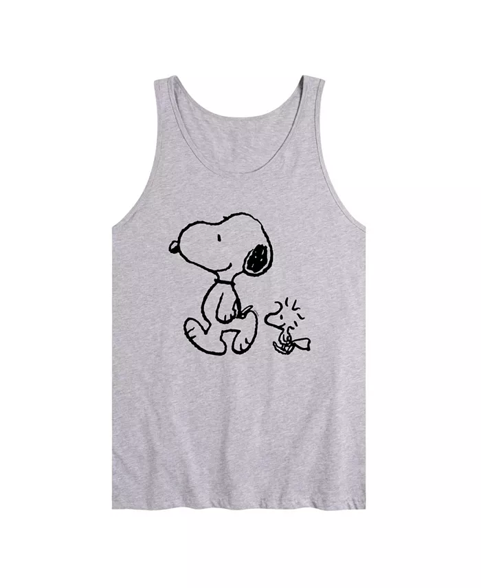 

Мужская майка Peanuts Snoopy Woodstock AIRWAVES, серый