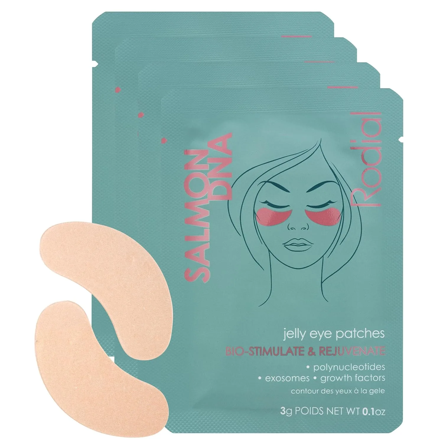 Сыворотка Rodial — Для глаз Salmon DNA Jelly с полинуклеотидами, факторами роста и экзосомами для сияния и, 133 мл
