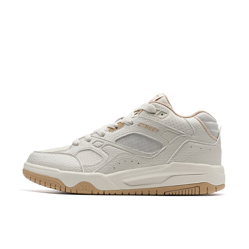 

Кроссовки XTEP Skateboarding Shoes Men Mid-top Milk Tea White, белый