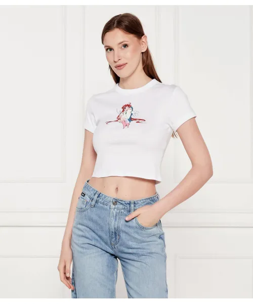 

Футболка dalia_b_2 Cropped fit Hugo Blue, белый