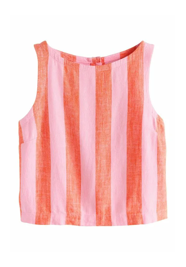 Блузка приталенного кроя Next, Pink/Orange Stripe