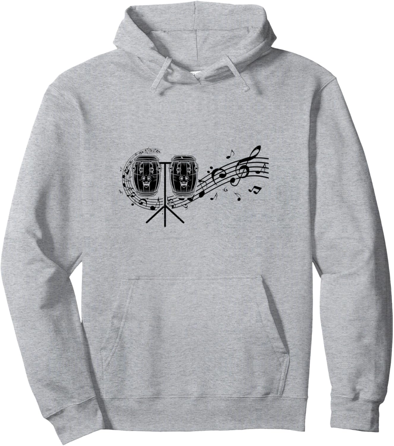 

Музыка для барабанщиков конга Музыка для конга Толстовка с изображением барабана конга Conga Drummer Conga Drum Player Conga Music, серый