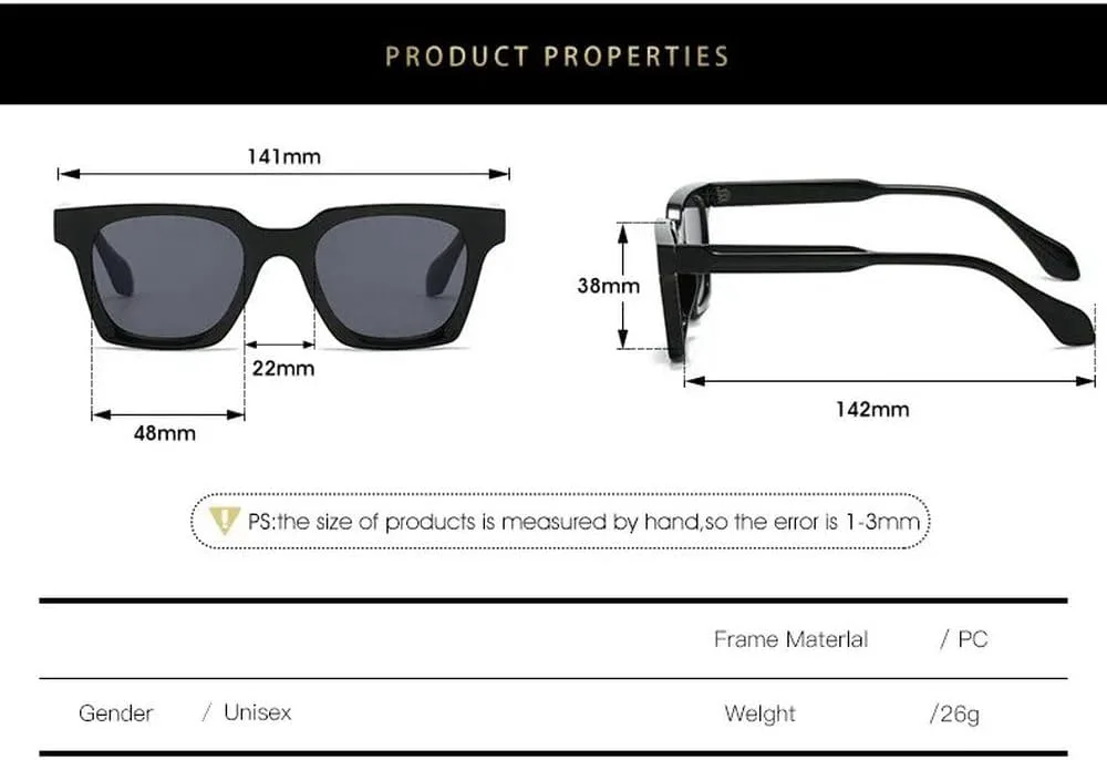 

Мужские солнцезащитные очки в стиле ретро, ​​квадратные, модные солнцезащитные очки UV400, женские панк-очки, зеленые солнцезащитные очки HYYZZC, Matte White Blue
