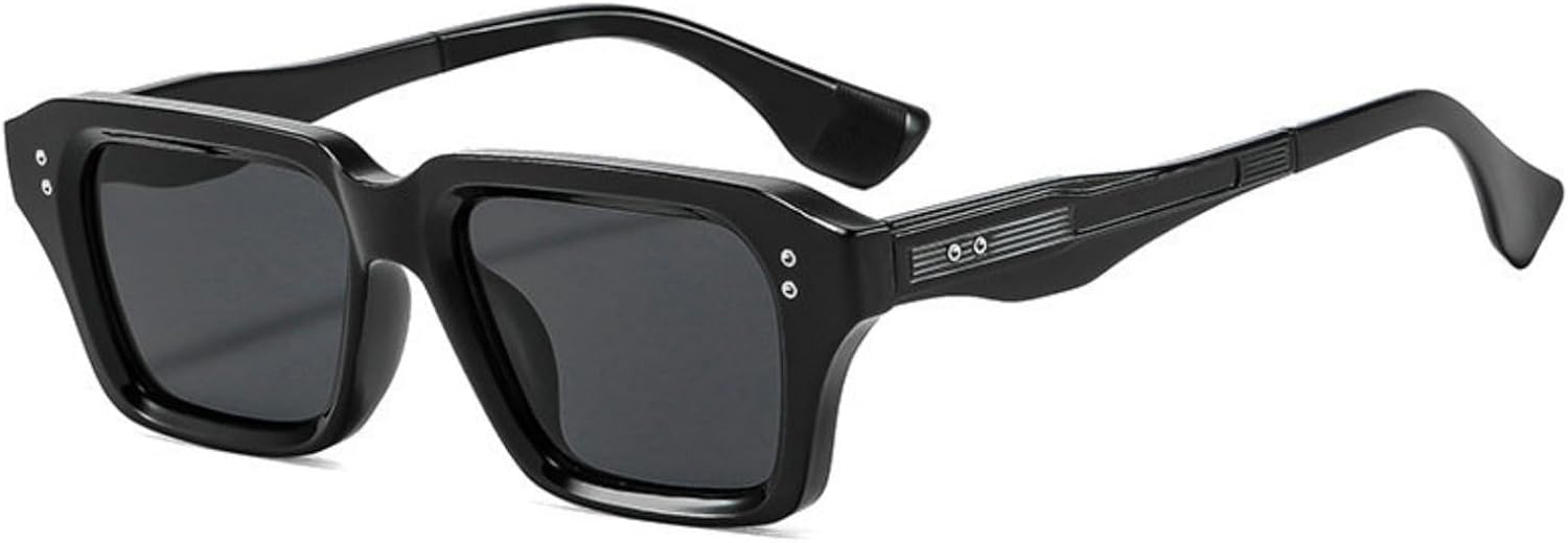 

Солнцезащитные очки Willochra прямоугольной формы для мужчин и женщин, модные солнцезащитные очки в квадратной оправе, ретро-стиль 90-х, дизайнерские, с защитой от УФ-излучения UV400, C1