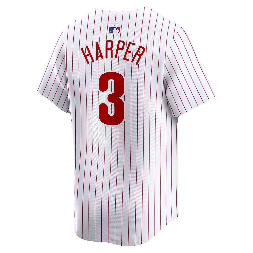 Молодежная футболка Nike Bryce Harper White Philadelphia Phillies Home Limited Player, цвет Phl White — фото 4
