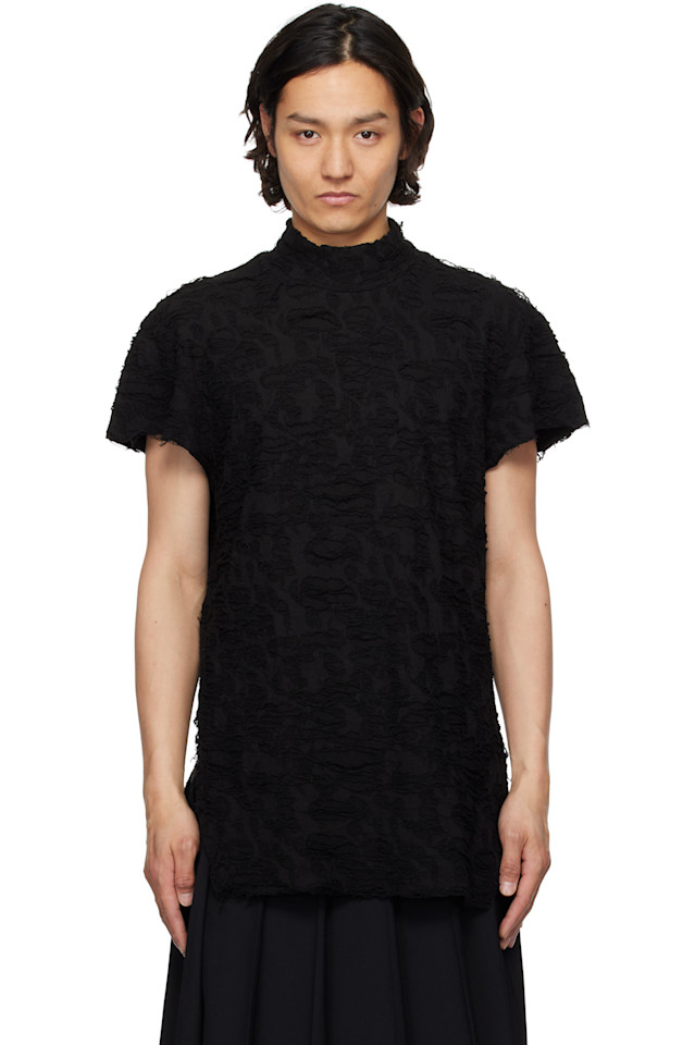 

Фиброиновая водолазка T-shirt Julius, черный