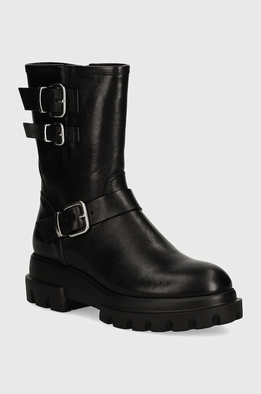 Кожаные ботинки Chunky Biker Agl, черный