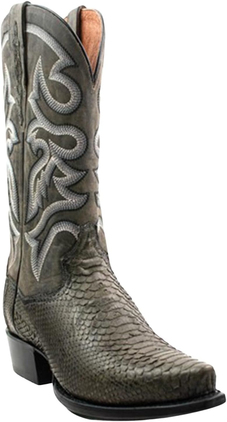 

Мужские вестерн-сапоги Dan Post с экзотической змеиной кожей, с заостренным носком - Dp80286, серый