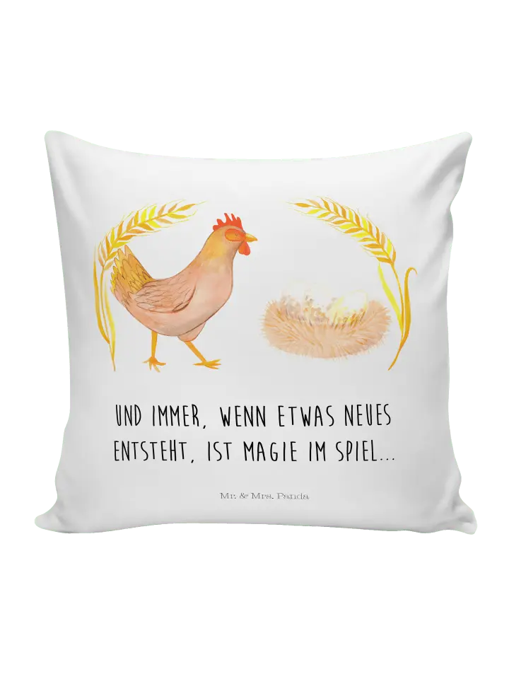

Подушка Mr & Mrs Panda 40x40 Huhn Stolz, белый