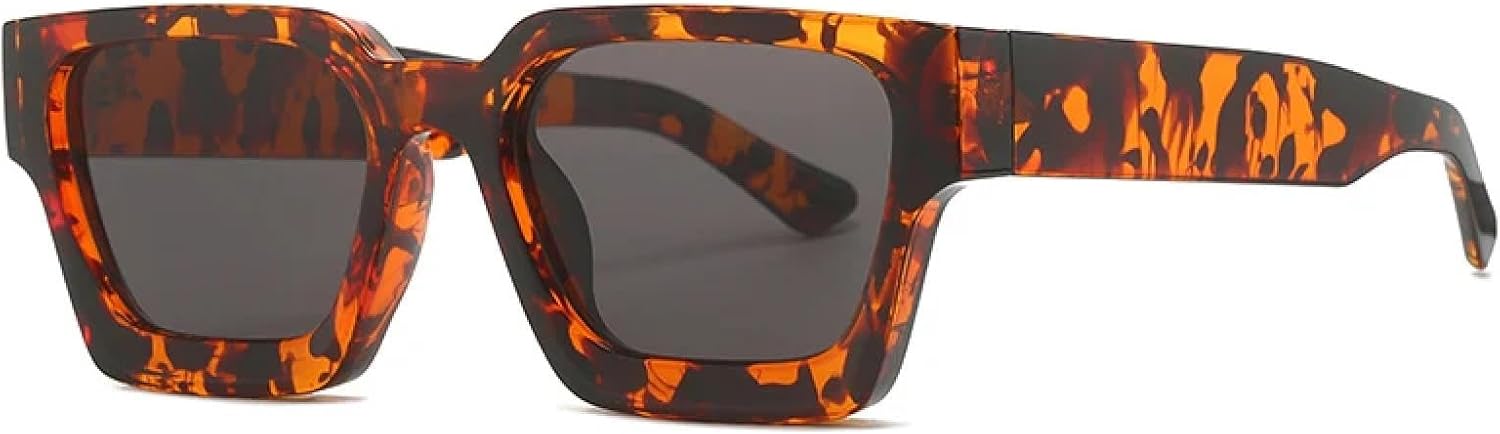 

Женские солнцезащитные очки с прозрачными градиентными линзами цвета океана; мужские солнцезащитные очки с защитой от УФ-излучения UV400 и леопардовым принтом DSVIGF, Leopard Grey