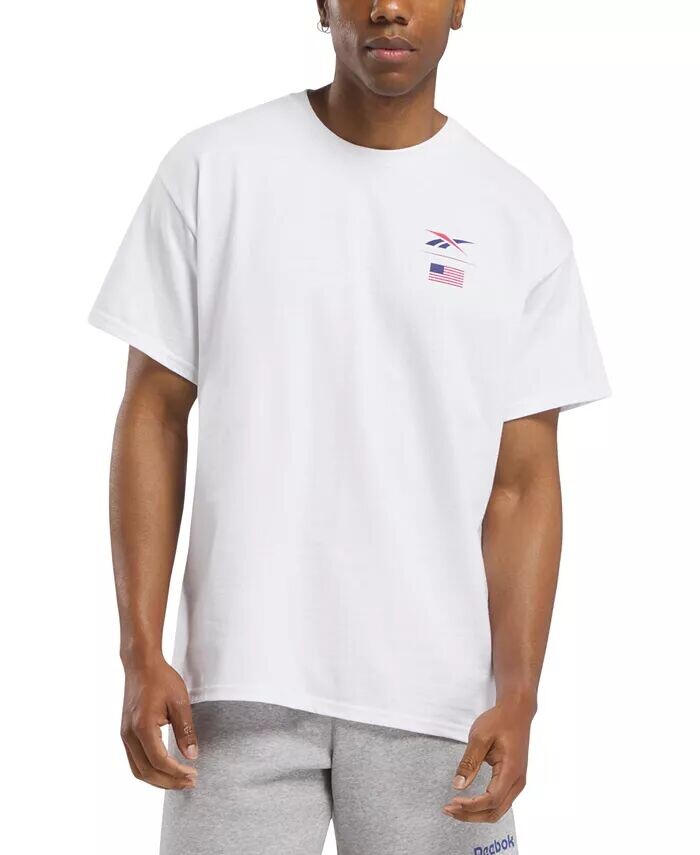 

Мужская футболка стандартного кроя с рисунком Dedicated Nation Reebok, белый