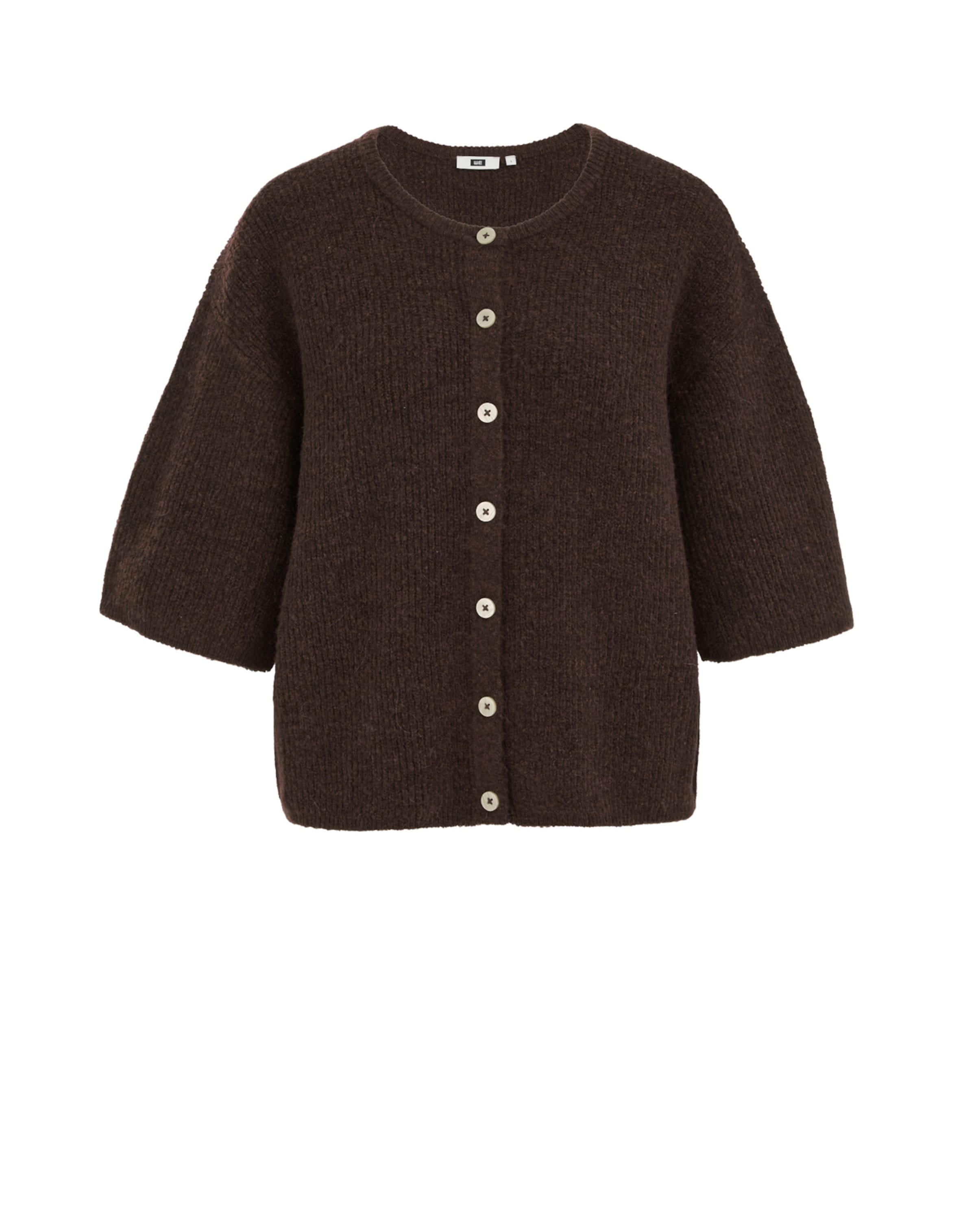 

WE Fashion Трикотажный кардикан в темно-коричневом цвете