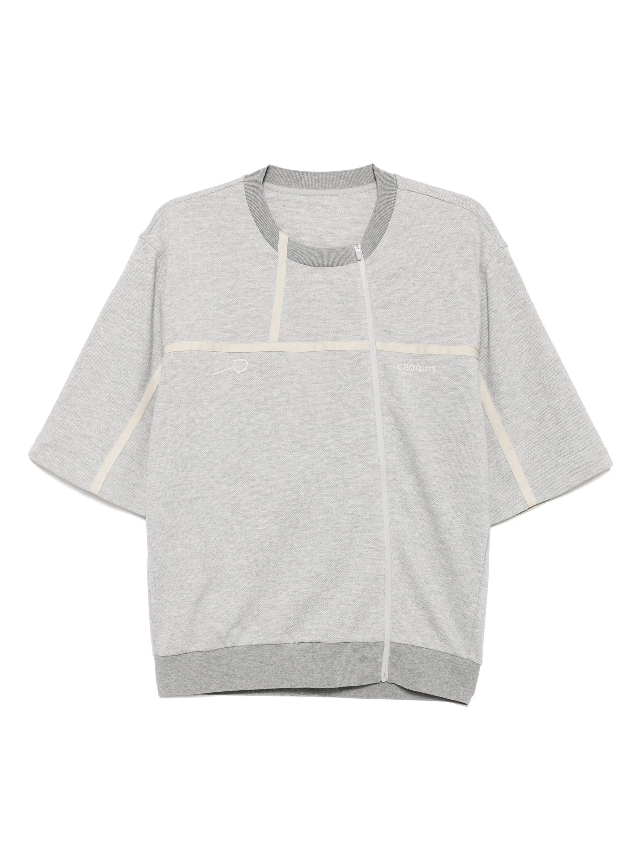 

Футболка с вышитым логотипом Croquis, серый