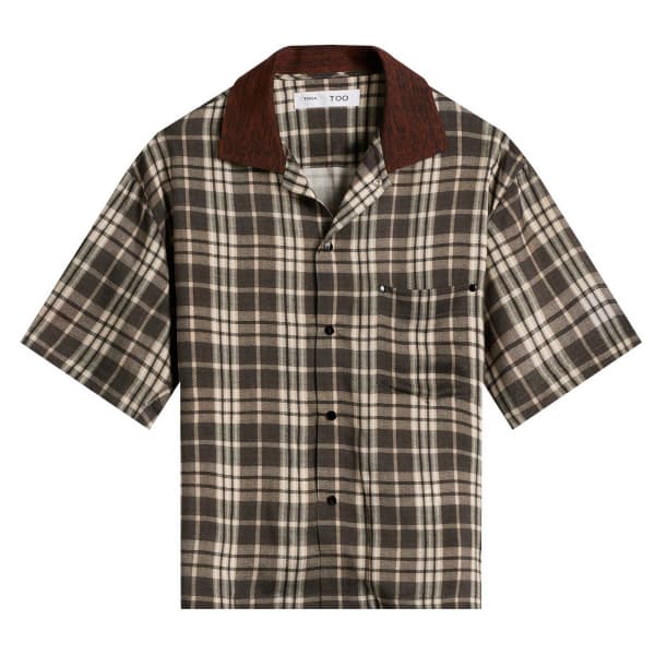 

Принтованный поло топ Toga Archives, серый