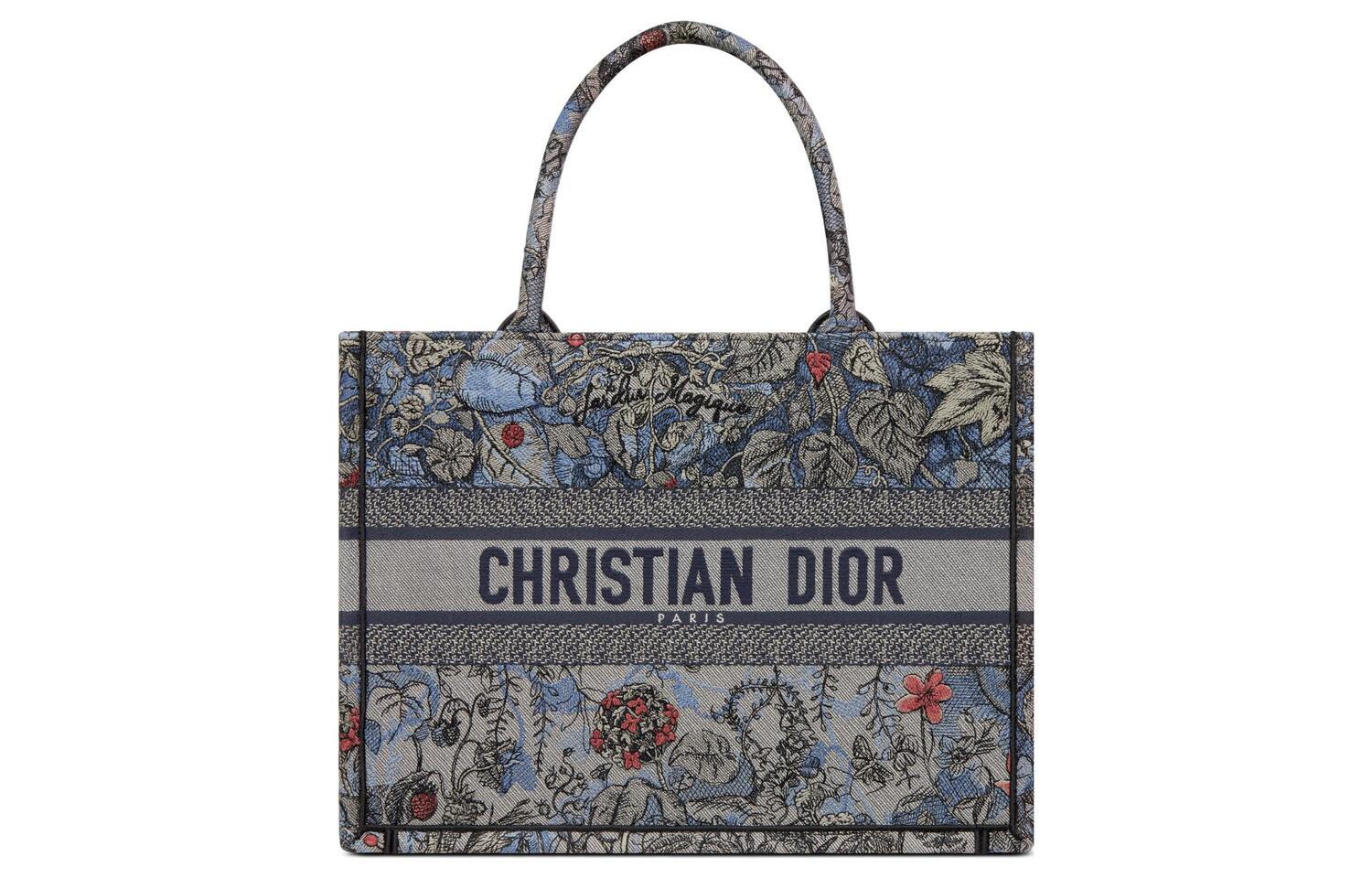 

BookTote Вышитая Джинсовая Сумка-шоппер, Средний Размер, Многоцветная DIOR