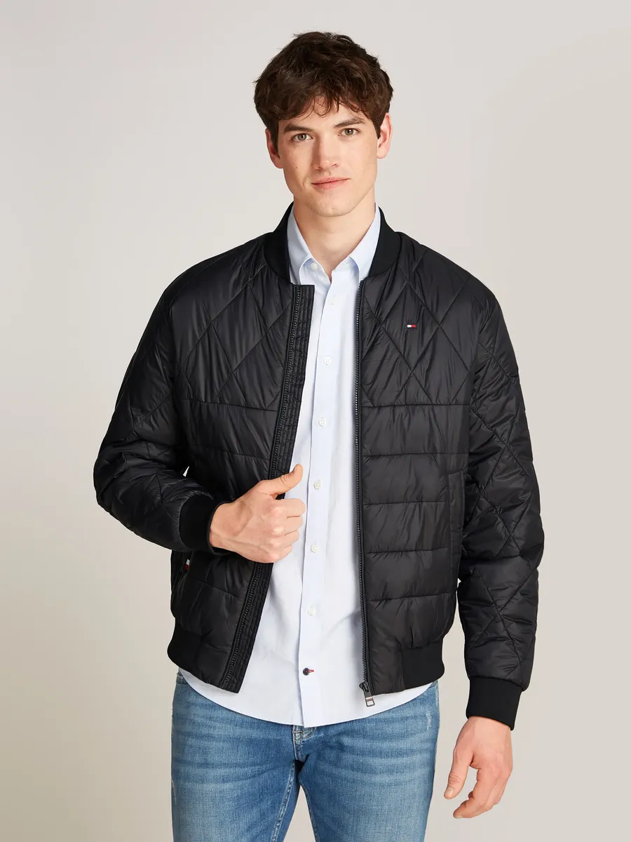 

Стеганая куртка Tommy Hilfiger "PACKABLE RECYCLED BOMBER", черный