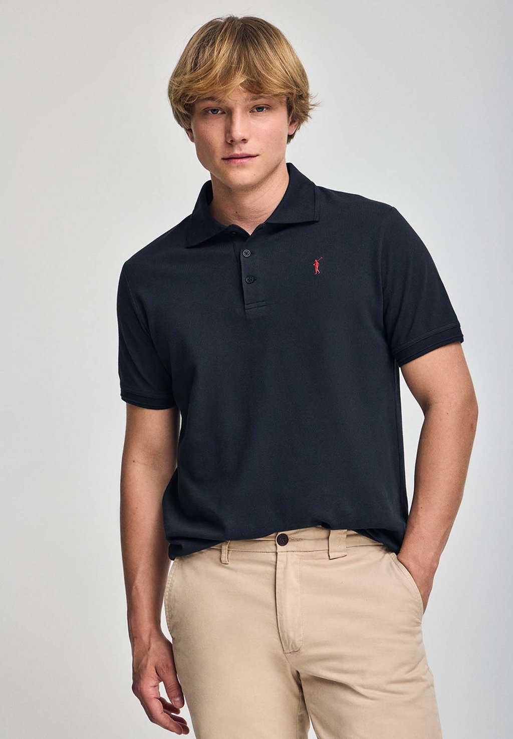 

Рубашка поло REGULAR FIT THREE BUTTONS Polo Club, темно-синий