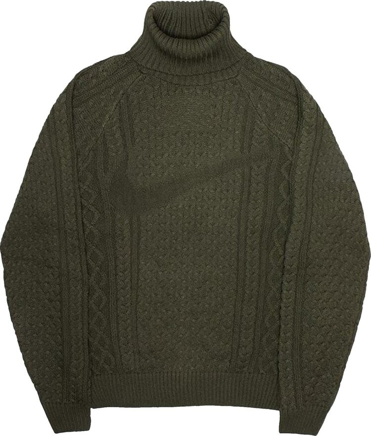 

Свитер Nike Cable Knit Turtleneck 'Cargo Khaki', загар